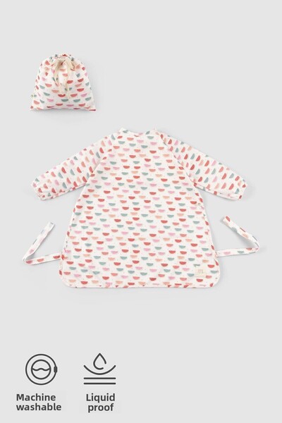 Little Gusto مريلة وحقيبة أطفال مقاومة للسوائل منقوشة بالبطيخ