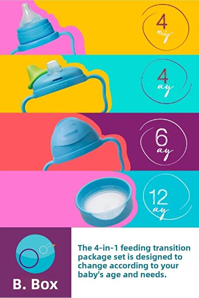 Bbox 4-in-1 Nutrition and Exercise Cup Set - Advantage Pack, Yellow, 240 Ml, 4 Pieces