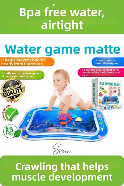 Svein بساط لعب مائي متين مانع للتسرب، لعبة نشاط للأطفال، خالية من مادة BPA، و...