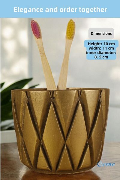 Evene Gold Antique Colored Toothbrush Holder - Stand and Holder Model 18