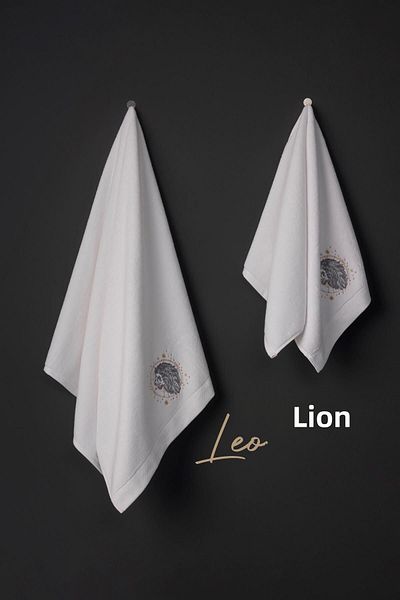 VAROL Zodiac Embroidered Quality Towel Set - 100% Microcotton