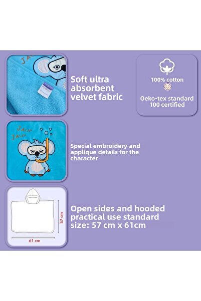 Milk & Moo Dětské pončo Milk&moo Cool Coala