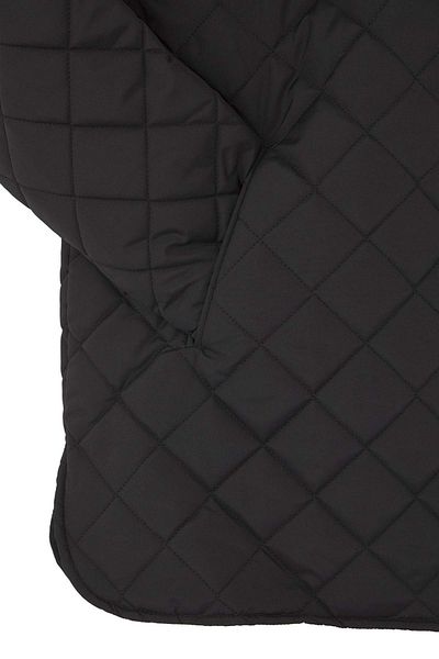 Trendyol Collection Black Regular Fit Hooded Water Repellent Quilted Plus Size Coat Twoaw26Aw00010