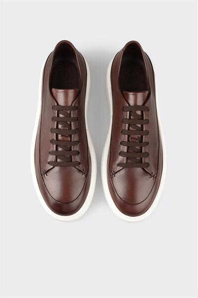 Elle Shoes Kahve Deri Erkek Günlük Ayakkabı