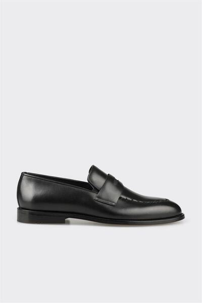 Elle Shoes Siyah Deri Erkek Klasik Ayakkabı