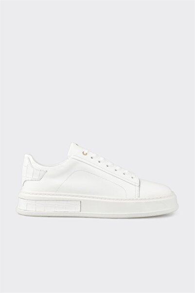Elle Shoes Beyaz Deri Erkek Spor Ayakkabı