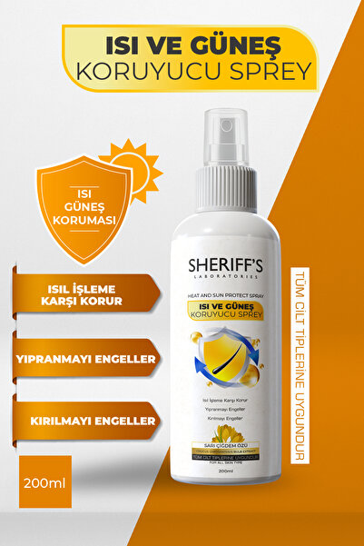 sheriffs Isı ve Güneş Koruyucu Etkili Saç Spreyi 200 ml (Keratin + Hidrolize ...