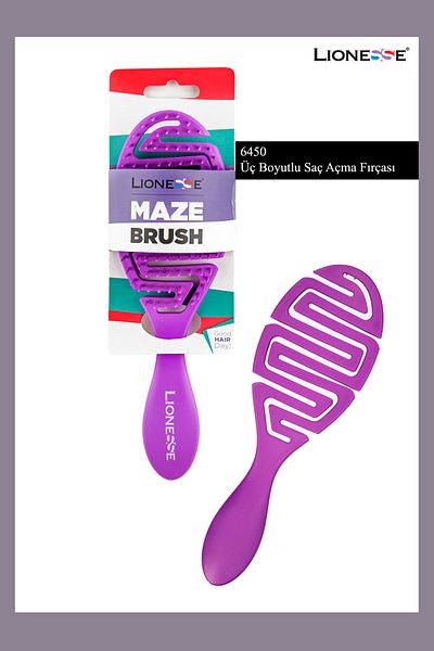 Lionesse Three Dimensional Hair Lightening Comb 6450 - Flexible Structure, Quick Drying