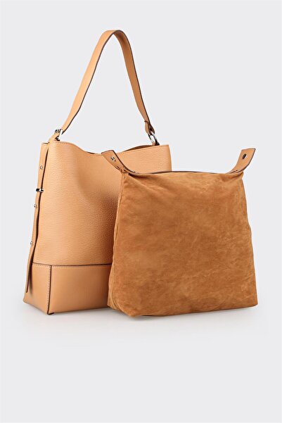 Elle Shoes Naturel Kadın Omuz Çantası