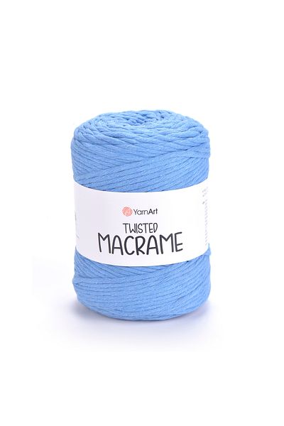 Yarnart Twisted Macrame - Μακραμέ Χέρι Πλεκτό Νήμα Μπλε-786