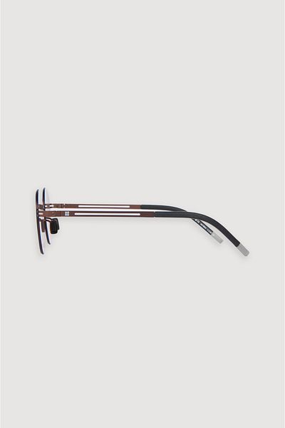 Avva Men's Brown Round Polarized Sunglasses A31Y8816