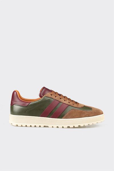 Elle Shoes Camel Leather Men's Sneakers