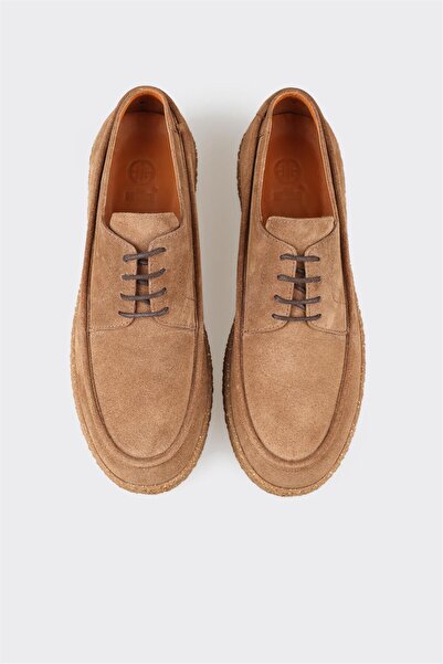 Elle Shoes Camel Leather Men's Casual Shoes