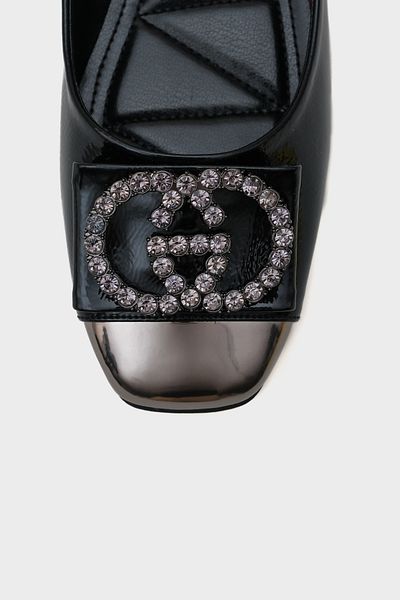 Capone Outfitters Balerini de damă Adel Blunt Toe Stone Cataramă