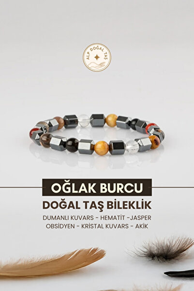 Alp Doğal Taş Oğlak Burcu Doğaltaş Bileklik