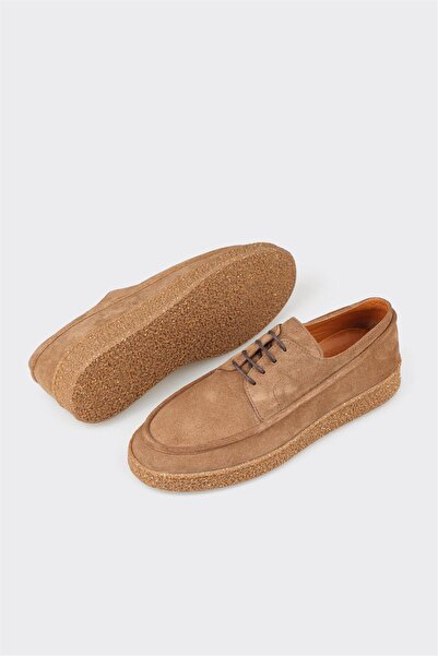 Elle Shoes Camel Leather Men's Casual Shoes