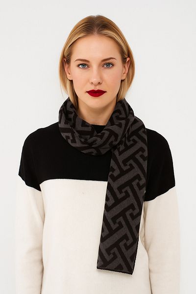 Sebir Moda T Patterned Knitwear Scarf