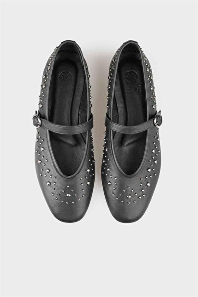Elle Shoes Black Leather Women's Casual Shoes