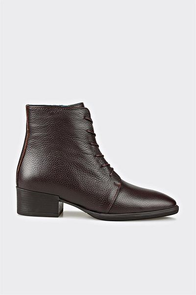 Elle Shoes Brown Leather Women's Classic Boots