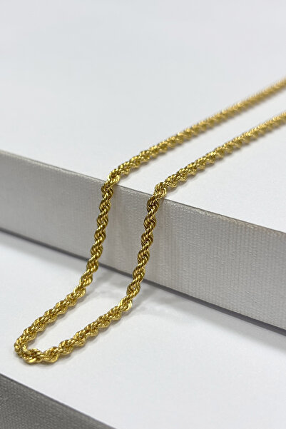 DİAMİNE PIRLANTA 8 Ayar Altın Halat Zincir Kolye