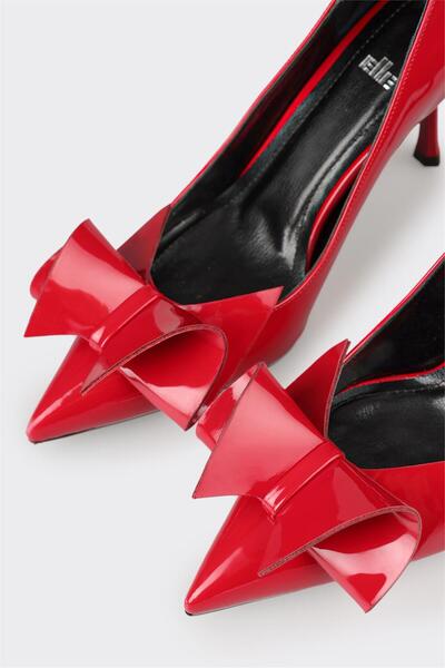 Elle Shoes Red Women's Heeled Shoes