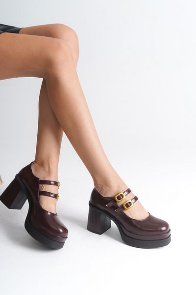 Capone Outfitters Mary Jane Women's Shoes - High Sole and Buckle