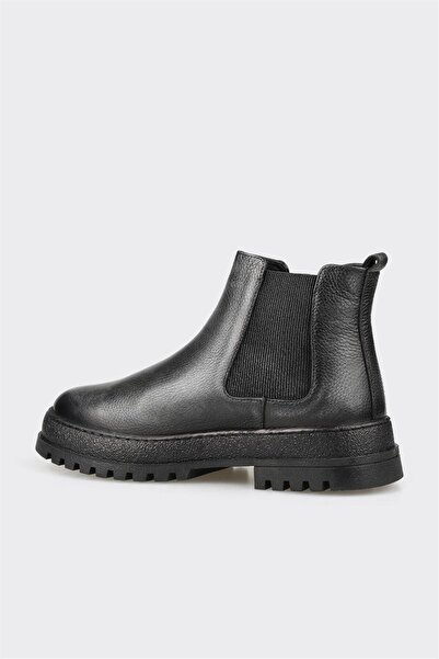 Elle Shoes Antrasit Deri Erkek Günlük Bot