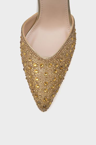 Capone Outfitters Piper Pointed Toe Medium Heeled Stone Women's Shoes