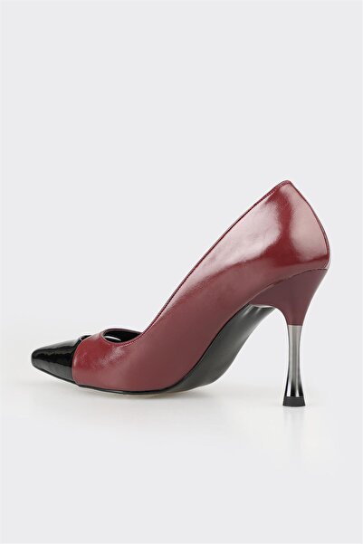 Elle Shoes Burgundy Women's Heeled Shoes