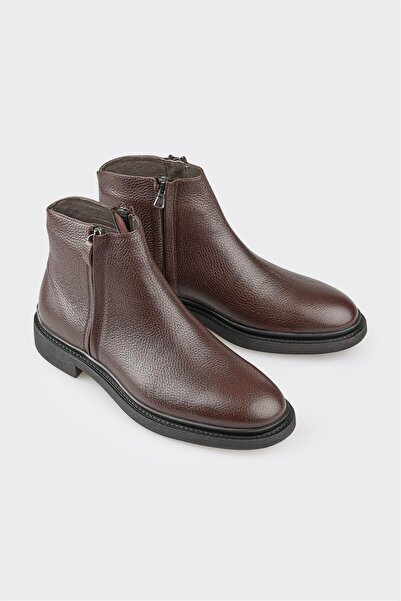 Elle Shoes Kahve Deri Erkek Günlük Bot