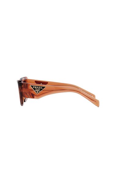 Prada Pr 13zs 10n5s0 50 - Women's Cat Eye Orange Bone Sunglasses