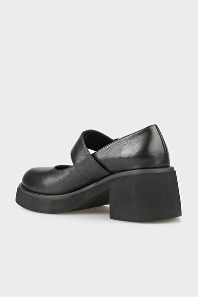 Elle Shoes Black Leather Women's Casual Shoes