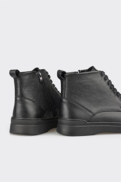 Elle Shoes Siyah Deri Erkek Günlük Bot