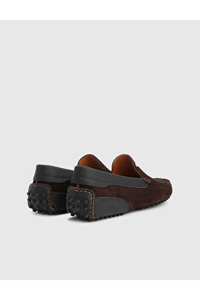 İLVİ Mackay Genuine Suede Leather Brown Men's Loafer