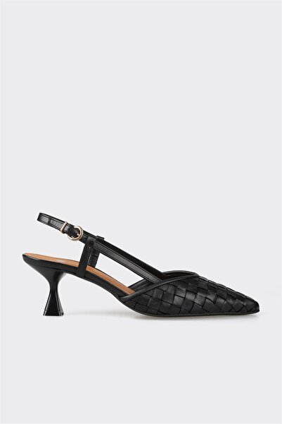Elle Shoes Siyah Deri Kadın Günlük Ayakkabı