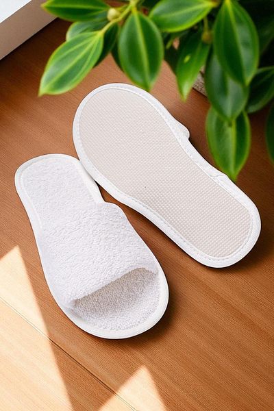 Ender Home Towel Slippers Non-Slip Thin Sole