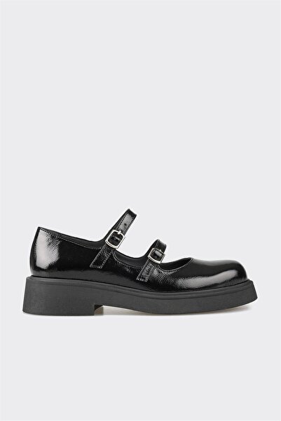 Elle Shoes Siyah Deri Kadın Günlük Ayakkabı