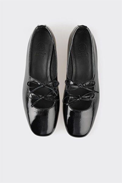 Elle Shoes Black Leather Women's Casual Shoes