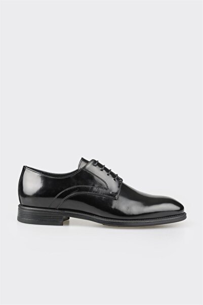 Elle Shoes Siyah Deri Erkek Klasik Bot