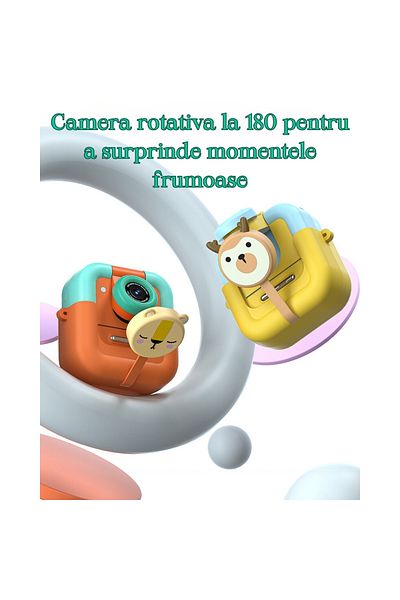 SMARTIC Camera, instant printing, Ultra HD 2.5K, 2.4”, 1200mAh, games, MP3, memory card GIFT