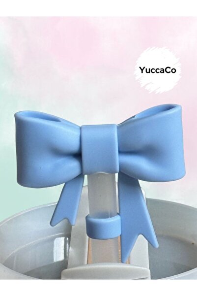 YuccaCo Accessorize Your Life Kurdeleli Termos Süsü/Kurdele Pipet Tıpası/Pipe...