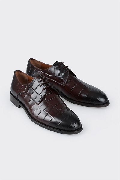 Elle Shoes Brown Leather Men's Classic Shoes
