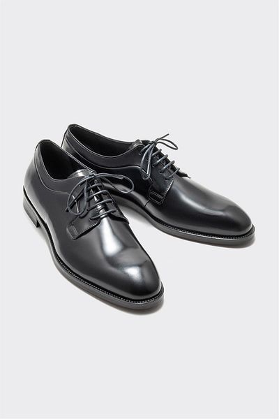 Elle Shoes Black Leather Men's Classic Shoes