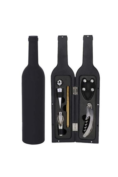 Bogadini Wine Opener Gift Set – 5 Bottle-Shaped Accessories, Ideal for Home or Gift