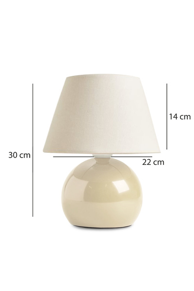 HOMİNG Homing Carpi Globe Metal Cream Fabric Lampshade 241791