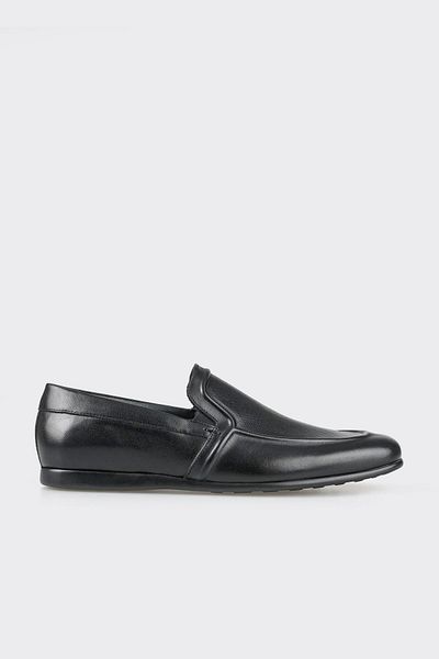 Elle Shoes Black Leather Men's Loafer
