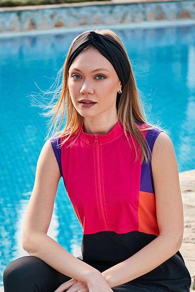 Marina BN2404 Model Black Swimming Bandana