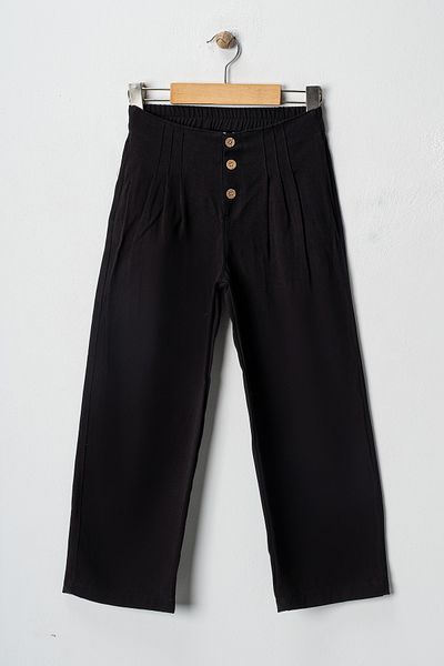 ESİLA KİDS Girl's Pleated Pat Buttoned Gabardine Pants