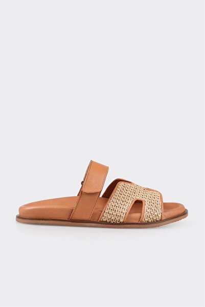 Elle Shoes Naturel Kadın Düz Terlik