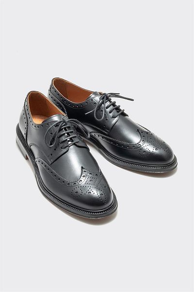 Elle Shoes Black Leather Men's Casual Shoes